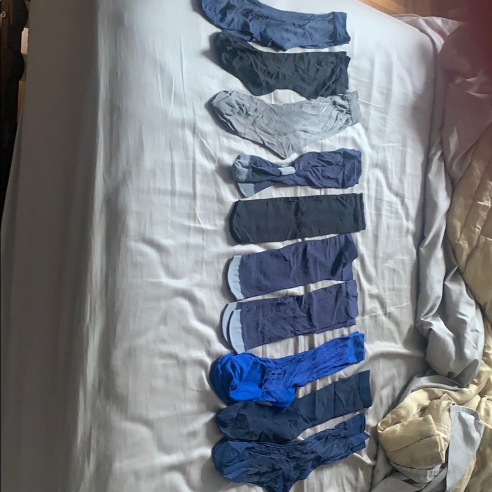 11 pair men dress sheer socks